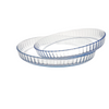 Oven Microwave Safe Pyrex High Borosilicate Glass Baking Dish Tray Plate For Kitchen