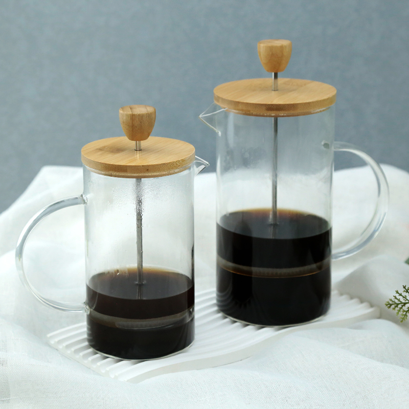 coffee maker custom logo glass french coffee press​
