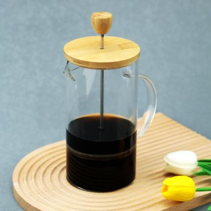 coffee maker custom logo glass french coffee press​