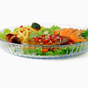 Oven Microwave Safe Pyrex High Borosilicate Glass Baking Dish Tray Plate For Kitchen